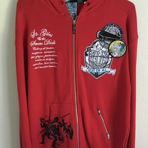 Artful Dodger Brawler Hoodie - Red